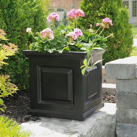 Mayne Nantucket 16x16 Planter - Black 5865-B